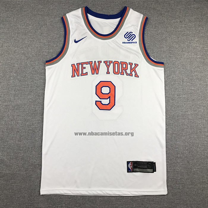 Camiseta New York Knicks RJ Barrett NO 9 Association 2019-20 Blanco